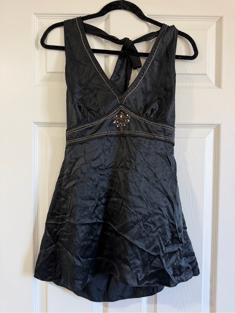 Silk Halter Beaded Fairy Top